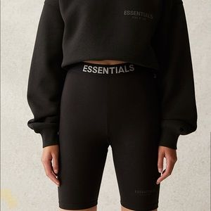 Essentials Fear Of God Black Biker Shorts